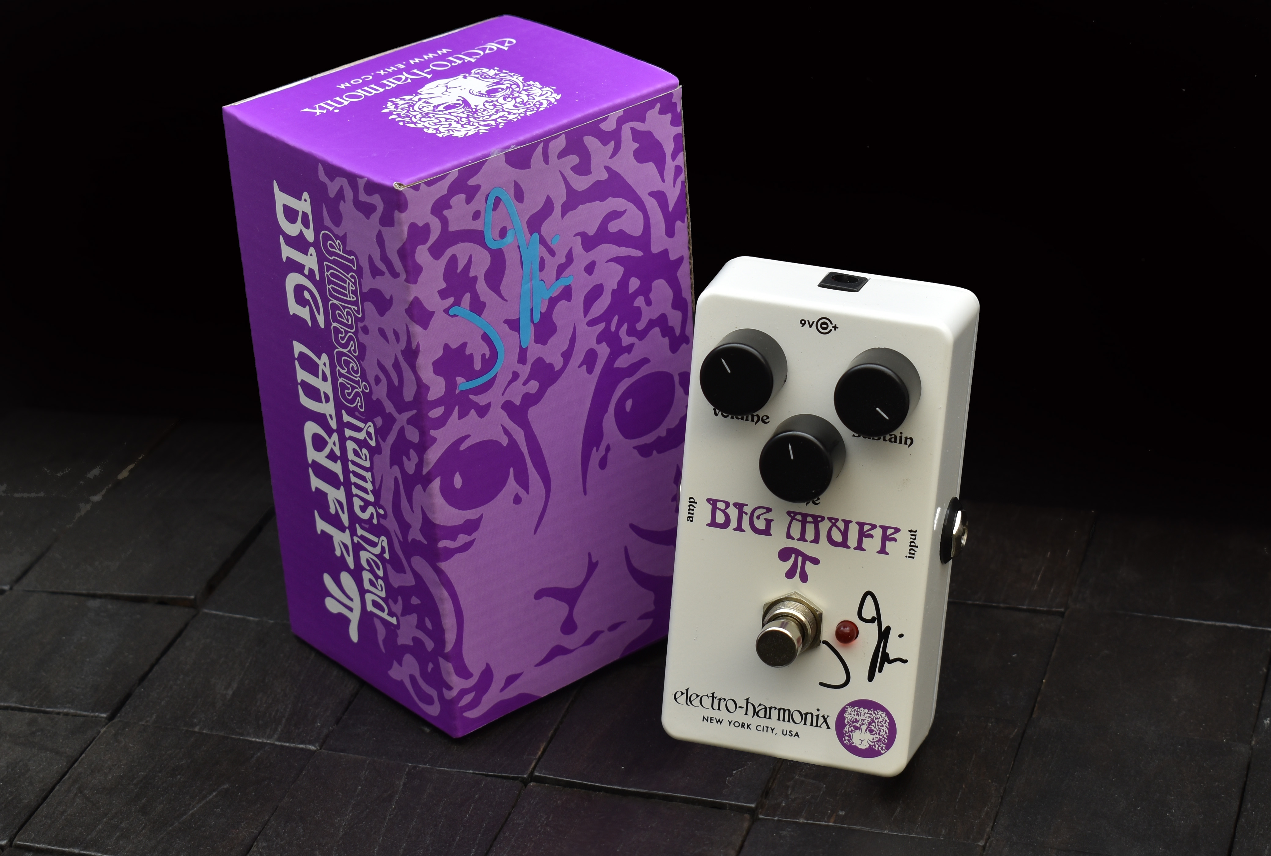 Used Electro-Harmonix EHX J Mascis Ram's Head Big Muff Pi Fuzz Guitar Pedal - Mint